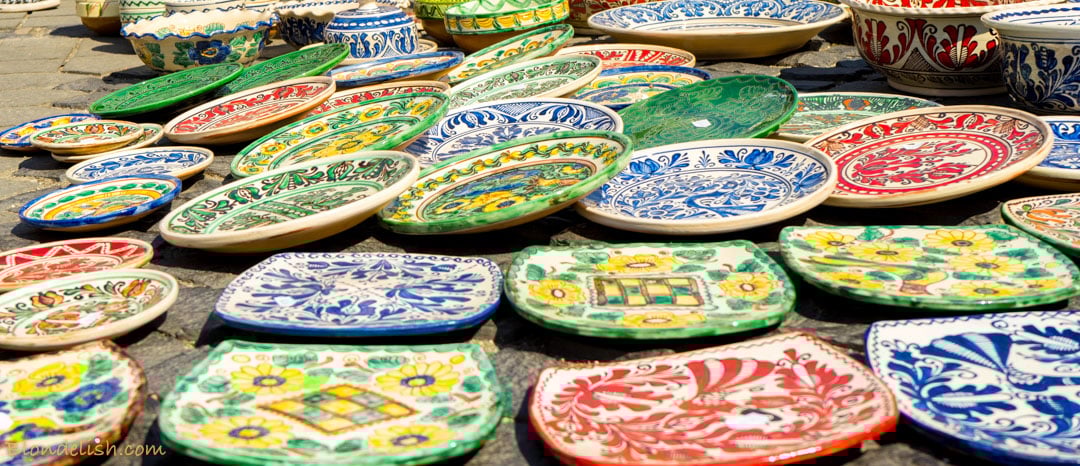 Traditional romanian pottery at Sibiu, Transylvania