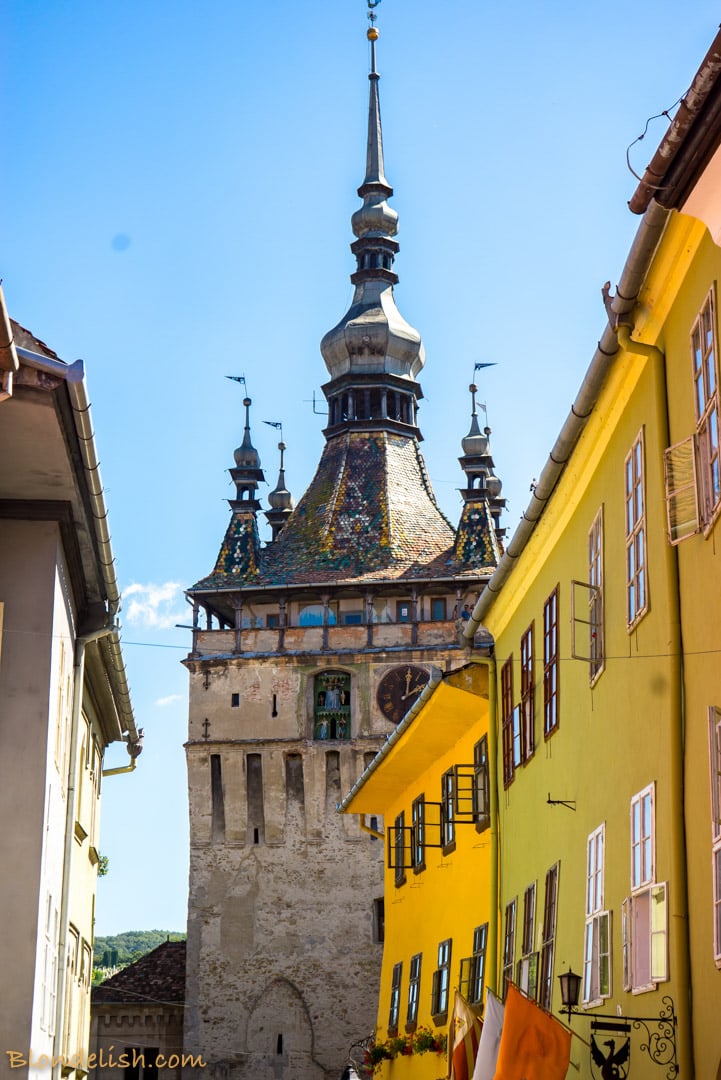 The Clock Tower in Sighisoara, Travel to Romania