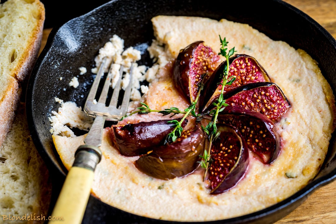 Baked ricotta with honey and figs recipe Healthy recipes by Blondelish