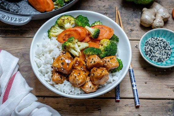Easy Teriyaki Chicken With Rice And Vegetables Recipe-13