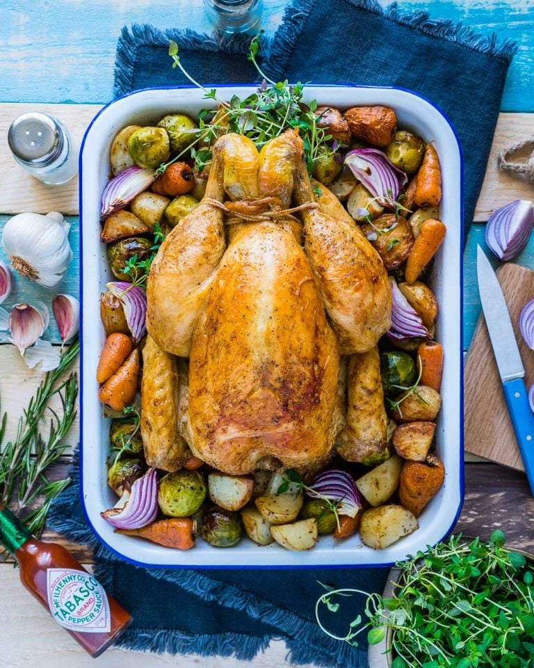 Whole Roasted Chicken And Veggies Recipe