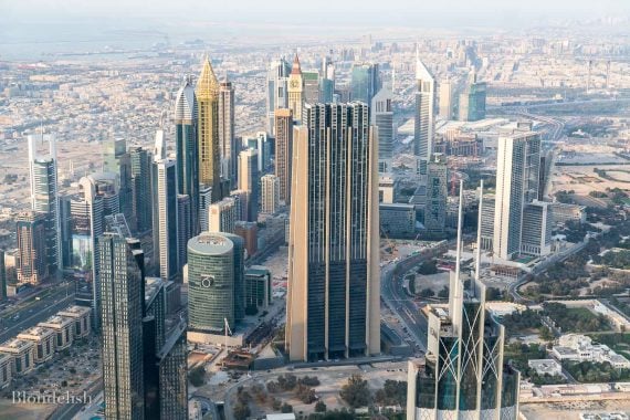 View from Burj Khalifa - Best Places to Visit in Dubai - Things to do in Dubai