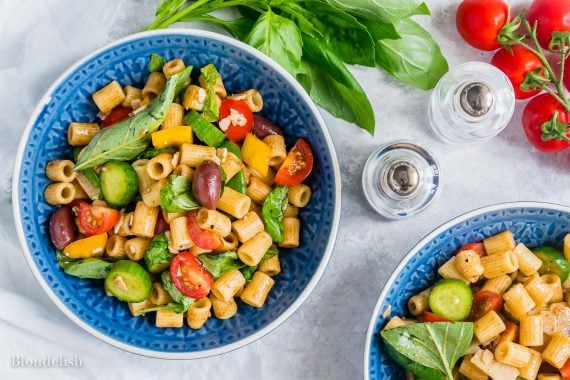 Healthy and Easy Mediterranean Pasta Salad Recipe 10