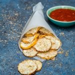 Baked Zucchini Chips With Shredded Coconut (Low Carb and Vegan)-5