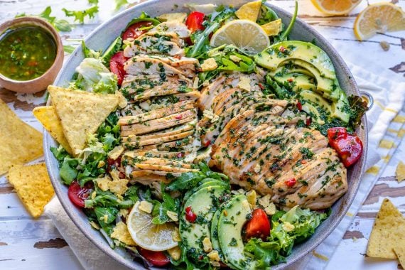 Chimichurri Chicken Avocado Salad Recipe-6