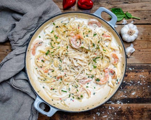 Creamy Shrimp Alfredo Pasta Recipe-5