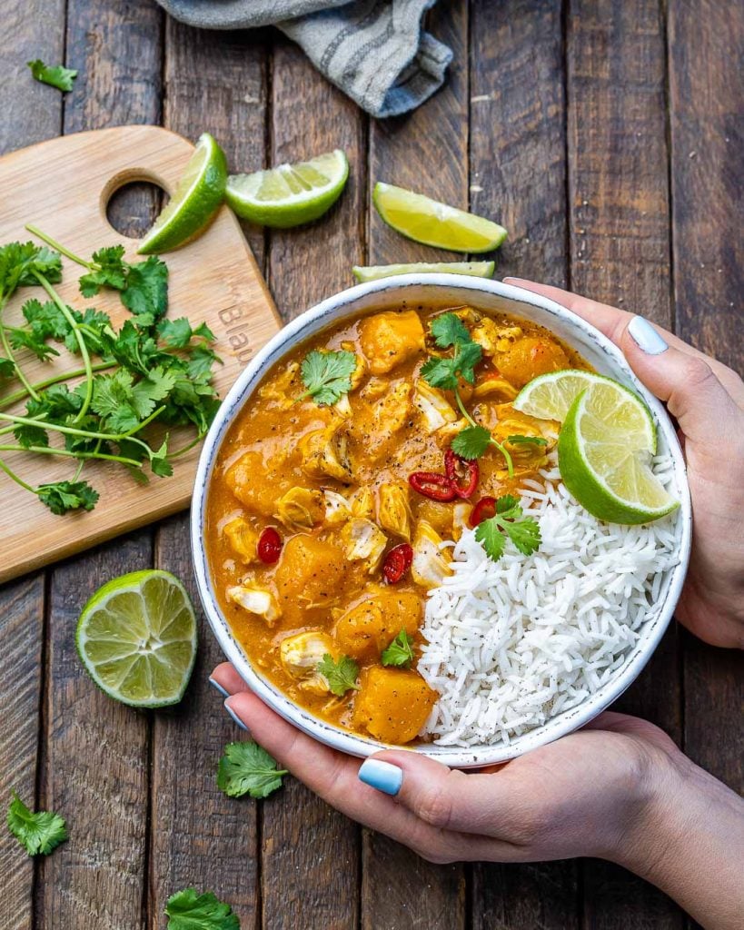 Pumpkin Chicken Curry With Coconut Milk Recipe Video