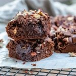 Easy Vegan Chocolate Brownies-18