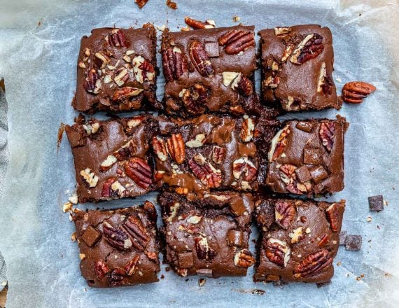 Easy Vegan Chocolate Brownies-6