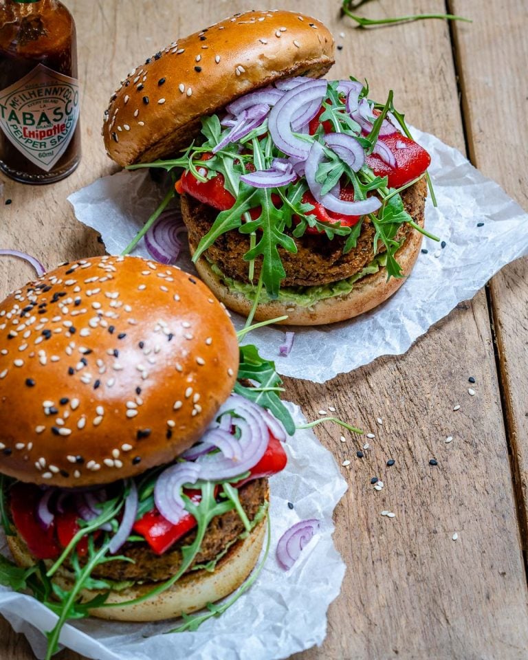 Easy Veggie Burger Recipe (Vegan & Healthy)
