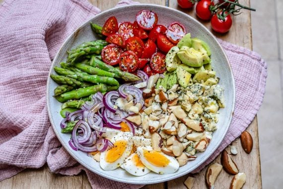 Asparagus Avocado And Tomato Salad - Easy Keto Recipe-11