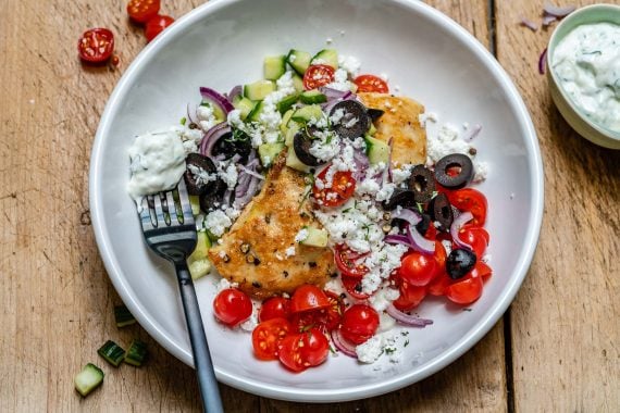 Greek Chicken With Tzatziki Sauce (Keto Recipe)-4