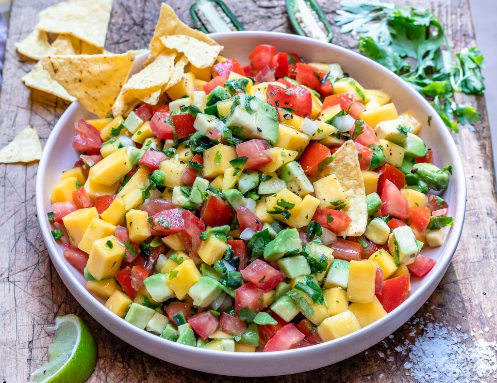 Mango And Avocado Salsa Recipe (Paleo &amp; Whole30) - Blondelish.com