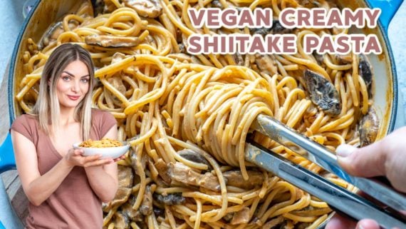 Vegan Creamy Mushroom Pasta Recipe-20