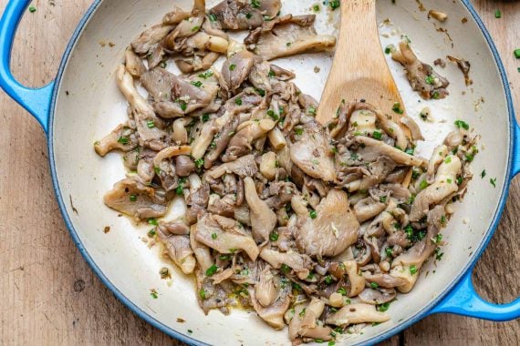 Sauteed Oyster Mushrooms Recipe (Vegan & Paleo)-7