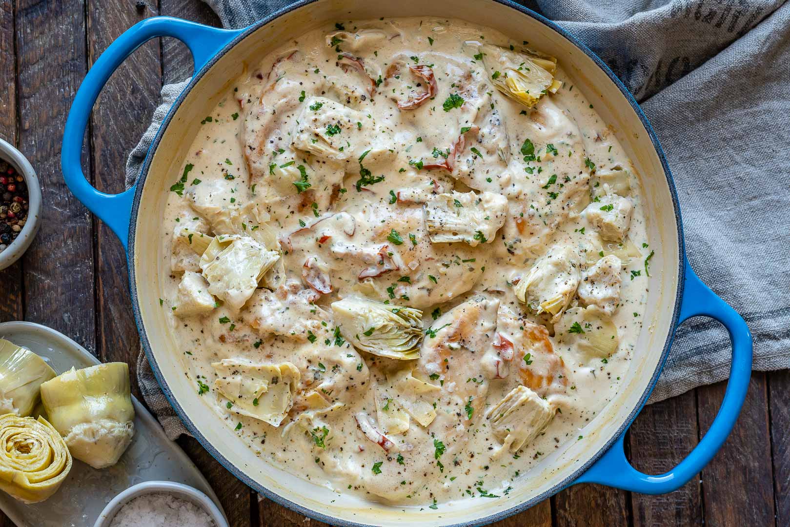 Keto Artichoke Chicken Recipe - Blondelish.com