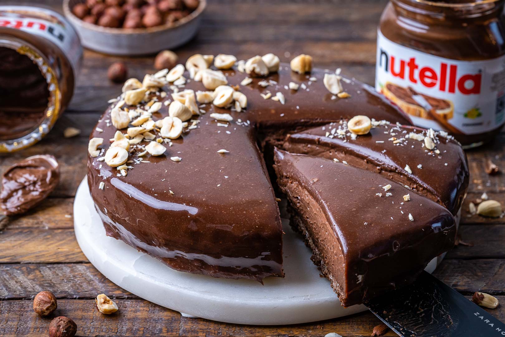 No Bake Nutella Cheesecake Recipe – Flourless Chocolate Cake Recipe - 20