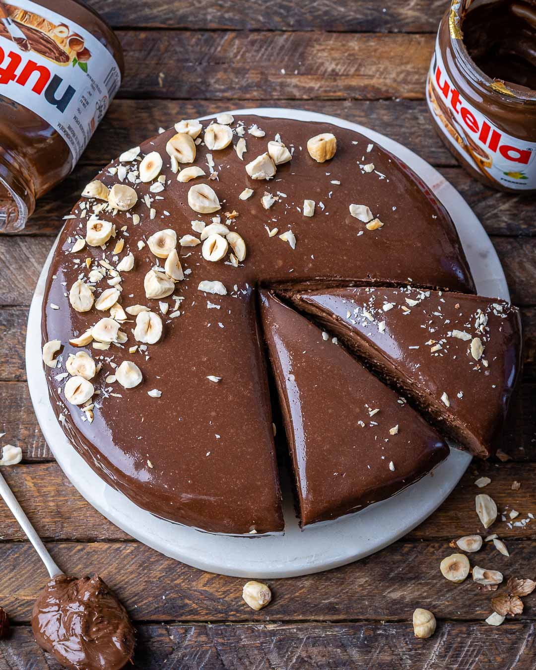 No Bake Nutella Cheesecake Recipe – Flourless Chocolate Cake Recipe - 8
