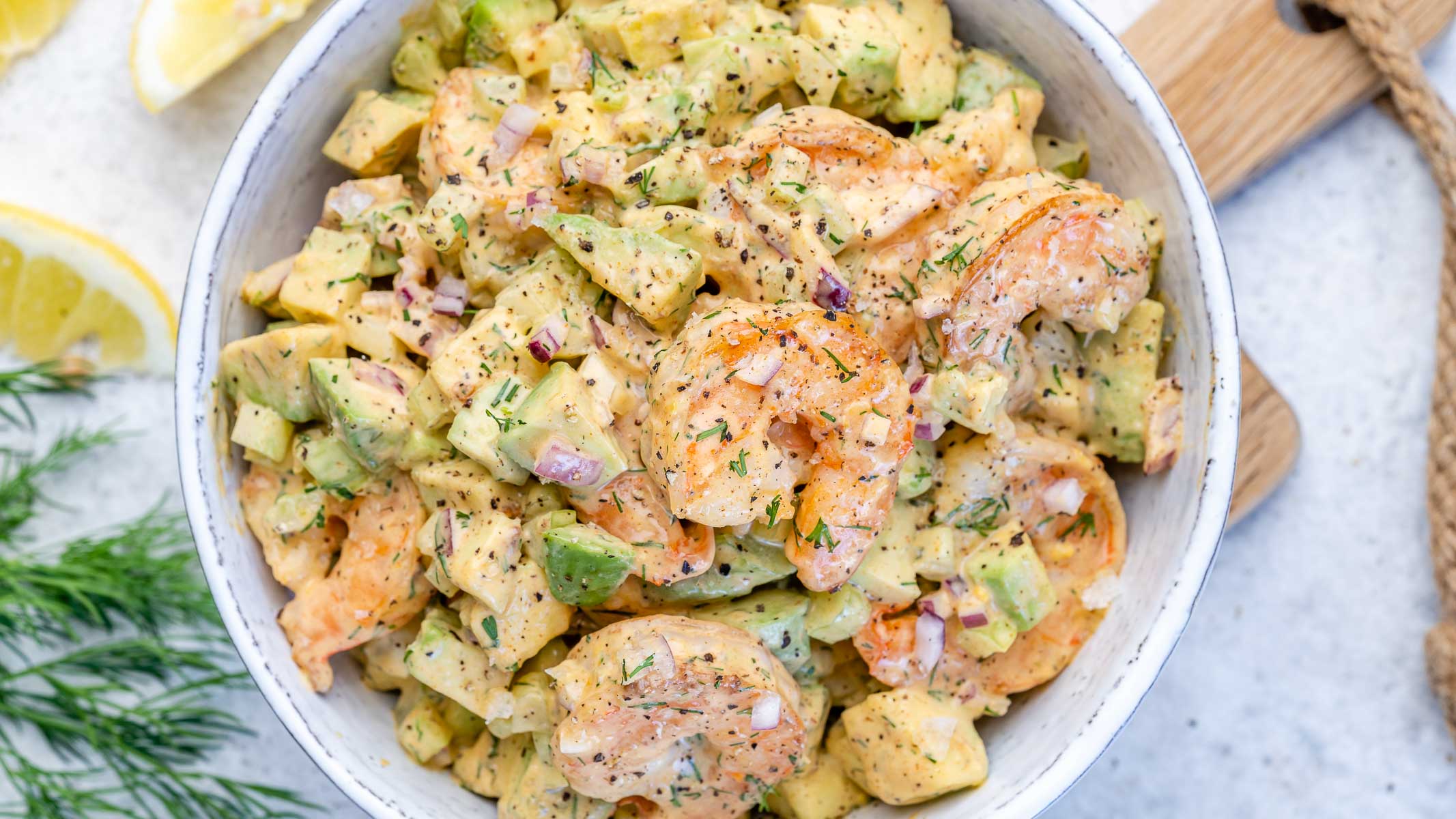 Keto Shrimp And Avocado Salad - Blondelish.com