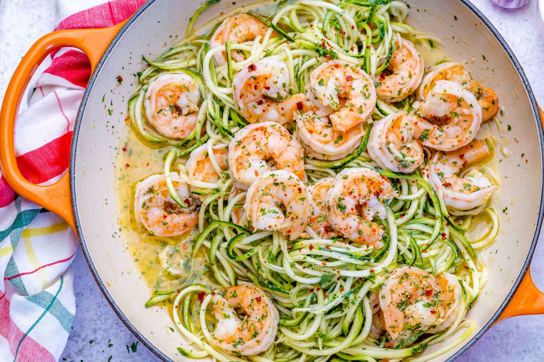 Keto Shrimp Scampi With Zucchini Noodles - Blondelish.com