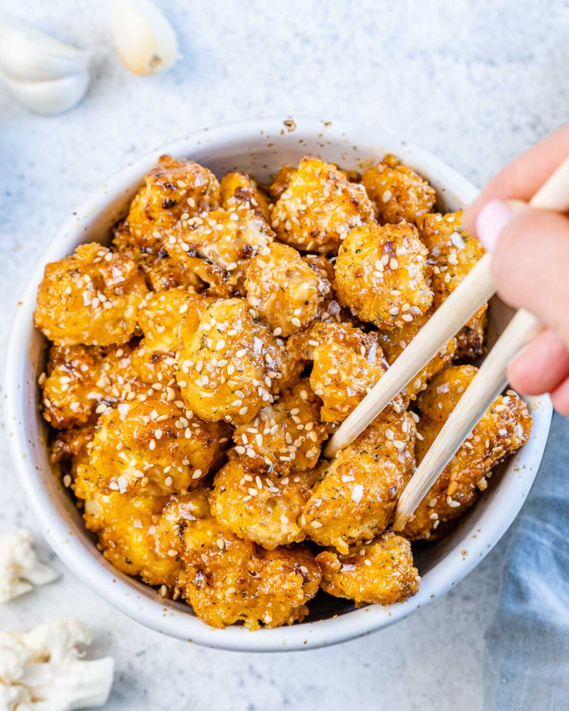Air Fryer Bang Bang Cauliflower Recipe (Keto)