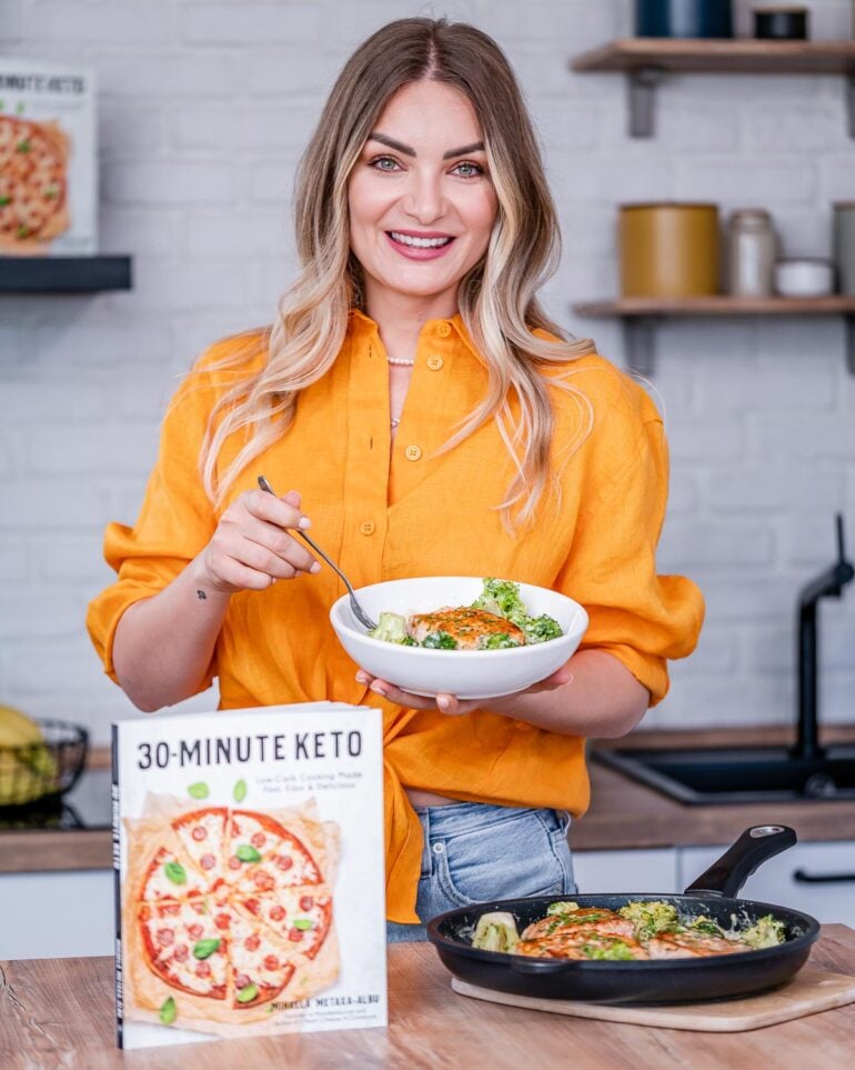 Keto Pan Seared Salmon and Broccoli